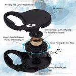 CROWN PAWS 16ft Retractable Dog Leash for Large Breed Dogs up to 110 lbs with a Detachable Chew Proof Extender Wire Ropes (Black L)