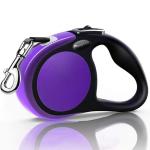 Heavy Duty Retractable Dog Leash-16ft Strong & Durable Walking Leash for S to L Dogs up to 45/115 lbs, Upgraded Lock System, Non Slip Grip, Tangle Free (Purple, Small/Medium)