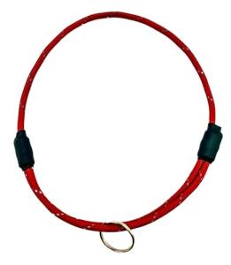 National Leash Mountain Rope Dog ID Collar- Tulip Red - Small (10"-16") Ultra Lite