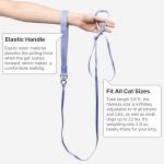 BuddyArmor Cat Harness and Leash 2-in-1, Escape Proof Anti-Chocking Harness Adjustable Lighweight Leash for Walking Outoor Training for Kitten Small Large Cats Puppy, US IDA Bronze Award (Linen)