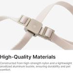 BuddyArmor Cat Harness and Leash 2-in-1, Escape Proof Anti-Chocking Harness Adjustable Lighweight Leash for Walking Outoor Training for Kitten Small Large Cats Puppy, US IDA Bronze Award (Linen)