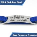 Personalized Reflective Cat Collar with Name Tag