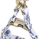 Angie and Allie Organic Cotton Personalized Step in Dog Harness,Custom Dog Halter Vests,Adjustable No Pull Canine Halter Harness for Small Medium Large Dogs