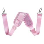 UOZL 59 Inch Shoulder Straps, Soft with Ultra-Thick Fixed Shoulder Pad, Two Way Independently Adjustable Buckle Replacement Straps for Laptop Bag Messenger Bag Tool Bag Luggage,Pink