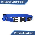 Personalized Reflective Cat Collar with Name Tag