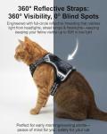 Luxelle Escape-Proof Cat Harness and Leash Set – Adjustable No Pull Soft Vest with 360° Reflective Straps, Built-in Pocket & Wrist Strap, Breathable Mesh Outdoor Harness for Cats & Kittens