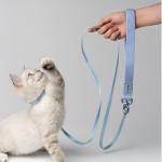 BuddyArmor Cat Harness and Leash 2-in-1, Escape Proof Anti-Chocking Harness Adjustable Lighweight Leash for Walking Outoor Training for Kitten Small Large Cats Puppy, US IDA Bronze Award (Linen)