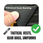 4" x 1" Blank Tactical ID Patch w/Hook Backing for Tactical Vests, Backpacks, K9 Dog Harness - OD Green