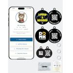 DDMK Smart Pet ID Tag with QR Code – Digital Pet Profile-38-LOVED & ADORED-38