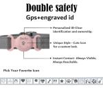 Personalized Waterproof Dog Collar Holder Compatible with AirTag Name & Phone,Custom Engraved Soft Silicone Case for Cats,Customized Anti-Lost GPS Tracker ID Cover for Pets,Backpacks & Luggage