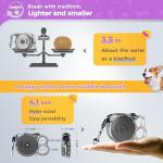 Gluckelk 10ft Retractable Dog Leash for Small Dogs, Puppies, and Cats, 360° Tangle-Free, One-Handed Brake, Applicable to Pets of Small Size