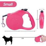 Cupdarow Retractable Dog Leash 10ft, Tangle-Free Expandable Leash for Small Dogs Up to 22lbs, Easy-Adjust Lock & Anti-Slip Handle for Safe Walks