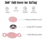 Personalized Waterproof Dog Collar Holder Compatible with AirTag Name & Phone,Custom Engraved Soft Silicone Case for Cats,Customized Anti-Lost GPS Tracker ID Cover for Pets,Backpacks & Luggage