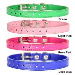 Love Dream Puppy ID Collars - 16pcs Soft PU Leather Adjustable Puppy Whelping Dog Collars for Litter Identification, Newborn Puppies & Kittens Small Medium Dogs