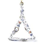 Angie and Allie Organic Cotton Personalized Step in Dog Harness,Custom Dog Halter Vests,Adjustable No Pull Canine Halter Harness for Small Medium Large Dogs