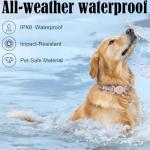 Personalized Waterproof Dog Collar Holder Compatible with AirTag Name & Phone,Custom Engraved Soft Silicone Case for Cats,Customized Anti-Lost GPS Tracker ID Cover for Pets,Backpacks & Luggage