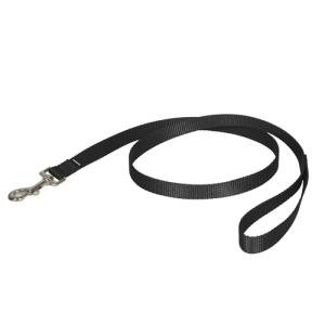 PetSafe Nylon Leash - Chew-Resistant Cat & Dog Behavioral Training Leash - Compatible with Easy-Walk Harness - Traditional-Style Reliable Pet Lead with a Padded Hand Wrap - 3/4" x 4' - Black
