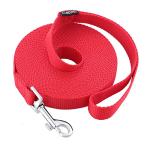Dog/Puppy Obedience Recall Training Agility Lead - 15ft 20ft 30ft 40ft 50ft Training Leash - Great for Play, Camping, or Backyard - Red 20ft (20Feet, Red)