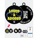 DDMK Smart Pet ID Tag with QR Code – Digital Pet Profile-38-LOVED & ADORED-38