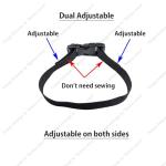 Baitoo Quick Side Release Buckle 1/2 inch Heavy Duty Plastic Backpack Replacement Buckle Clips Snap Clasps 5/8" Dual Adjustable No Sewing for Strap(0.5inch,3sets)