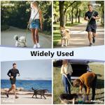 Tivray Hands Free Dog Leash, 8.5ft Adjustable Hands Free Leash for Medium Dogs, Versatile Handheld Crossbody Waist Lead with 3 Rings, Easy Adjust for Running Jogging Walking, Sponge Handle, Army Green