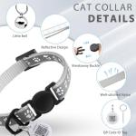 Reflective Breakaway Cat Collar with QR Code Tag