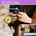 Gluckelk 10ft Retractable Dog Leash for Small Dogs, Puppies, and Cats, 360° Tangle-Free, One-Handed Brake, Applicable to Pets of Small Size