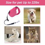 Cupdarow Retractable Dog Leash 10ft, Tangle-Free Expandable Leash for Small Dogs Up to 22lbs, Easy-Adjust Lock & Anti-Slip Handle for Safe Walks