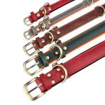 Personalized Dog Collar with Engraved Nameplate, Custom PU Leather Pet ID Collar for Small Medium Large Dogs, Engraved Name and Phone Number Tag for Pet Puppy (Black, S)