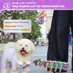 Gluckelk 10ft Retractable Dog Leash for Small Dogs, Puppies, and Cats, 360° Tangle-Free, One-Handed Brake, Applicable to Pets of Small Size