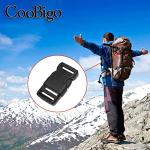 CooBigo 10pcs 1/2"(12.5mm) Side Release Buckles Plastic Black Quick Adjustable Buckle For Backpack Strap DIY Pets Collar Accessory