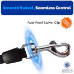 American Kennel Club Retractable Dog Leash, 16.4ft, Tangle-Free, Ergonomic Grip, One-Hand Brake, for Medium & Large Dogs up to 66 lbs