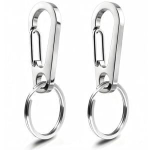 IVIA Pet Dog Tag Clips - 2 Pack, Stainless Steel