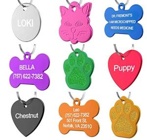 Custom Anodized Aluminum Pet ID Tag - Small Bone
