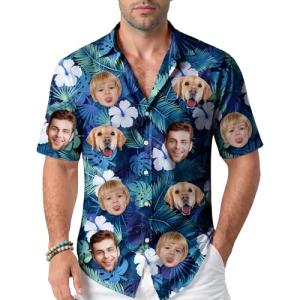 Custom Hawaiian Photo Shirt for Fun Beachwear