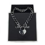 Locking Padlock Necklace Chain Collar for Pets
