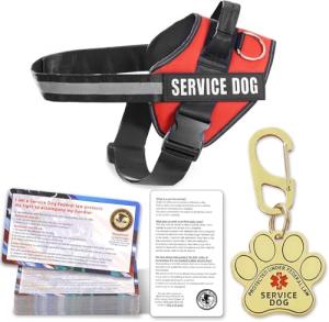 Service Dog Vest and ID Tag Set