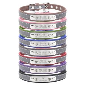 Personalized Reflective Pet Collars with ID Tags