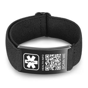 Personalized QR Code Medical Alert ID Bracelets