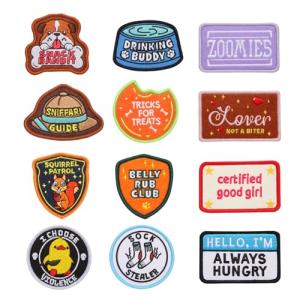 12 Funny Dog Patches for Harnesses and Vests