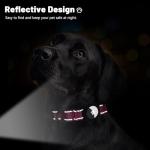 Taglory Reflective Dog Collar with AirTag Holder