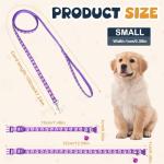 36PCS Adjustable Puppy Paw Print Collar & Leash Set