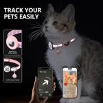 2 Pack Reflective Airtag Cat Collars with QR Code