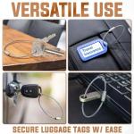 BlueCosto 5-Pack Stainless Steel Keychain Wire 6.7”