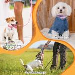 36PCS Adjustable Puppy Paw Print Collar & Leash Set