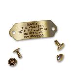 Personalized Silent Rivet-On Pet ID Tag