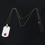 Medical Alert ID Necklace with ELIQUIS Tag