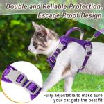 Escape-Proof Cat Harness and Leash Set with ID Pocket