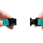 Teal Biothane Waterproof Bungee Dog Collar