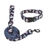 Floral Pet Collar and Leash Set for Small Dogs